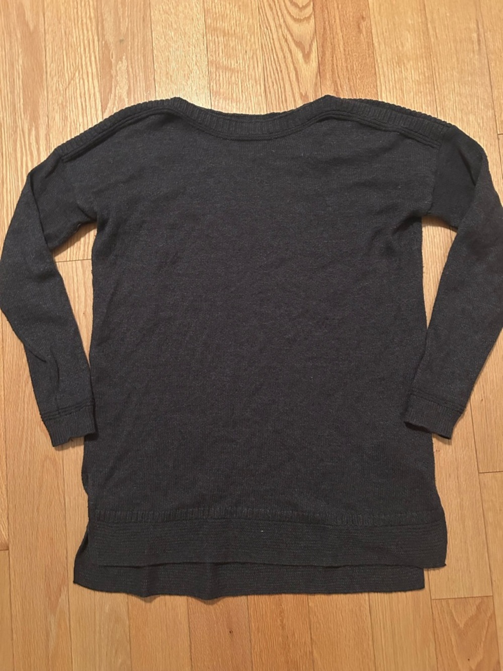 Classic Women's Boatneck Sweater in Dark Gray